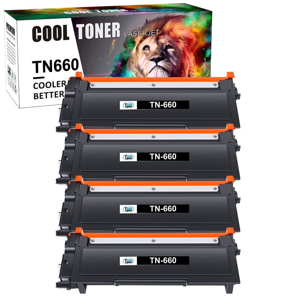 4PK HY TN660 Toner Cartridge For Brother TN630 MFC-L2700DW HL-L2300D DCP-L2540DW
