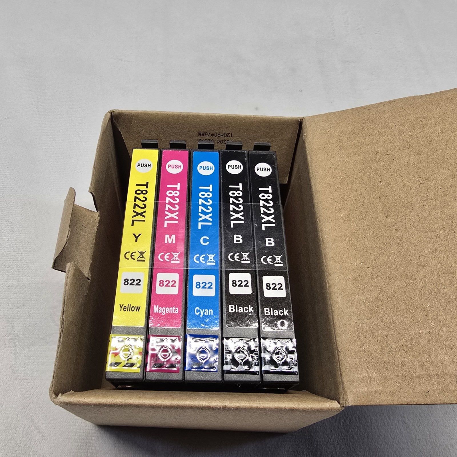 5PK 822XL T822XL Ink Cartridge For Epson WorkForce Pro WF-3820 WF-4820 WF-4833