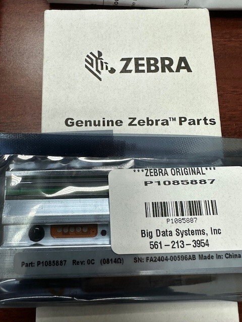 ZEBRA **ORIGINAL** P1085887 Printhead for 203DPI Printehead NEW **US SHIP**