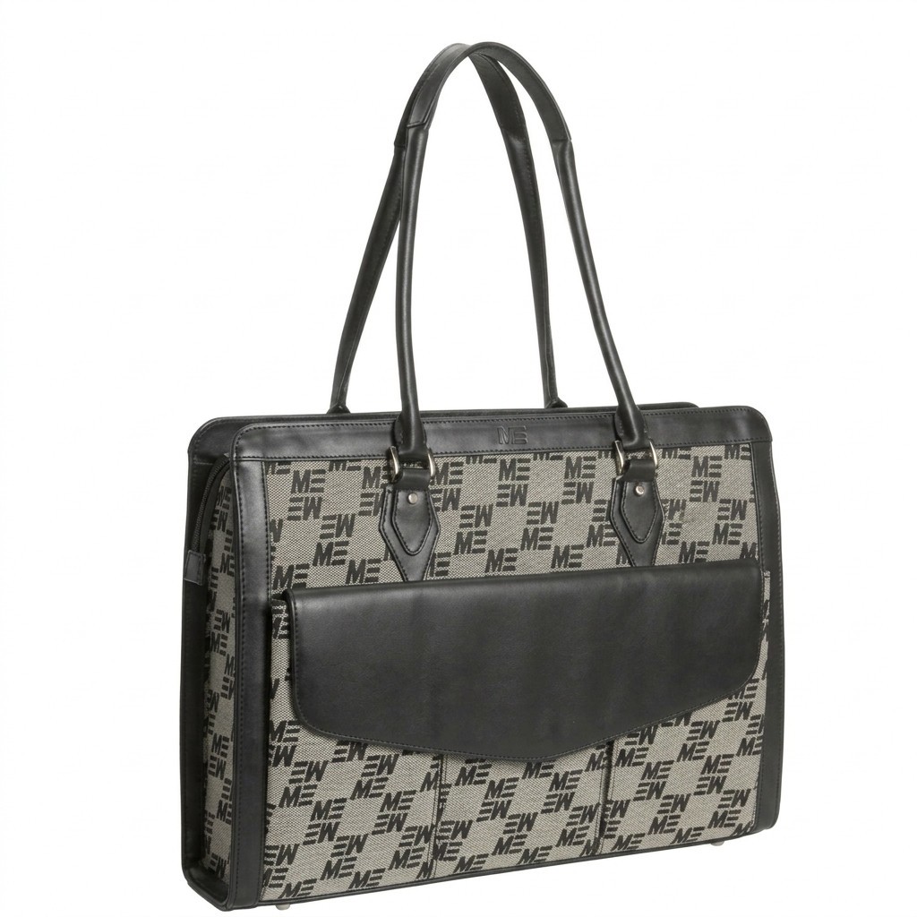 Mobile Edge Large Geneva Tote Bag- Notebook Carrying Case 17.3" - Black