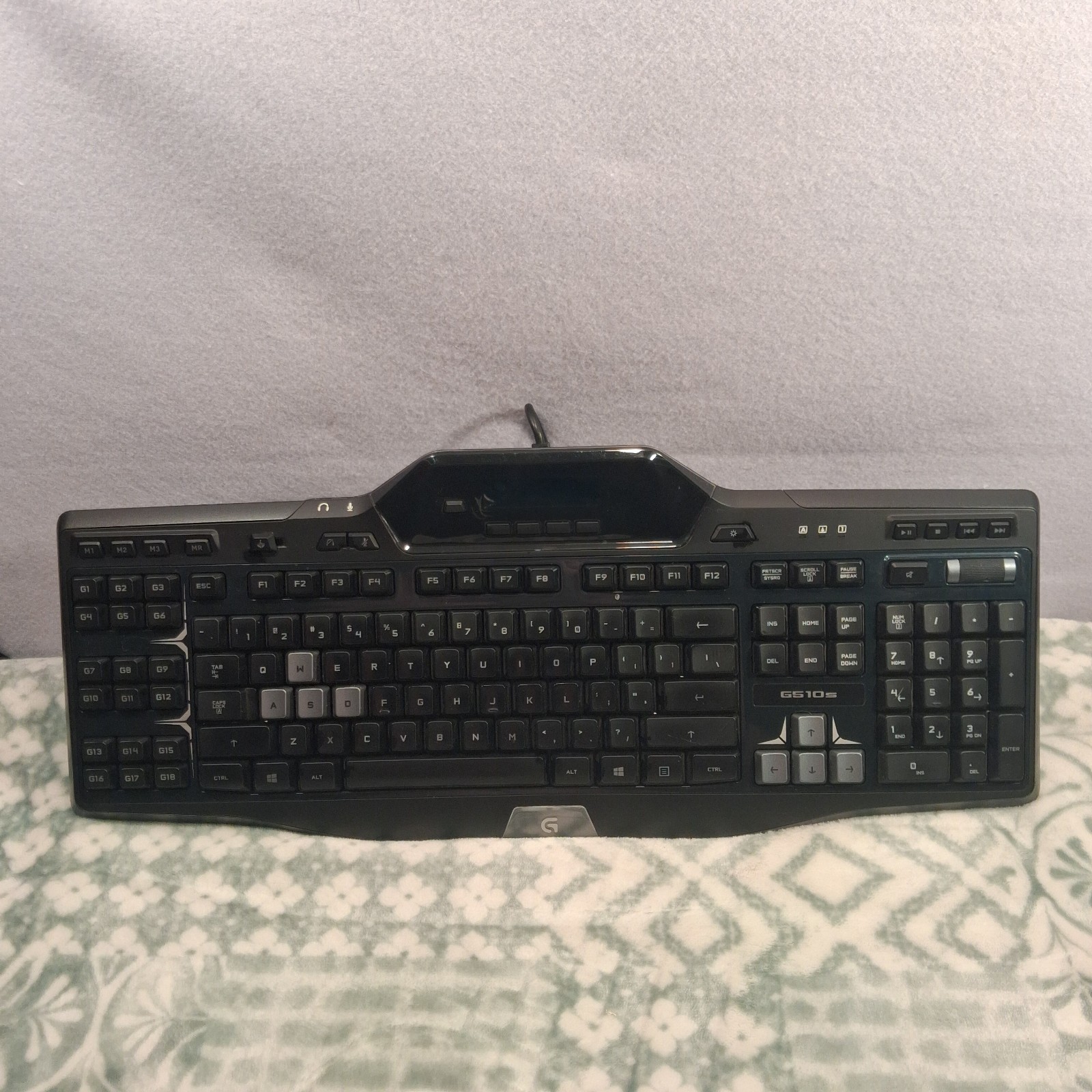 Logitech G510s Gaming Keyboard Y-U0010 18 G-Keys GamePanel LCD Screen Wired USB