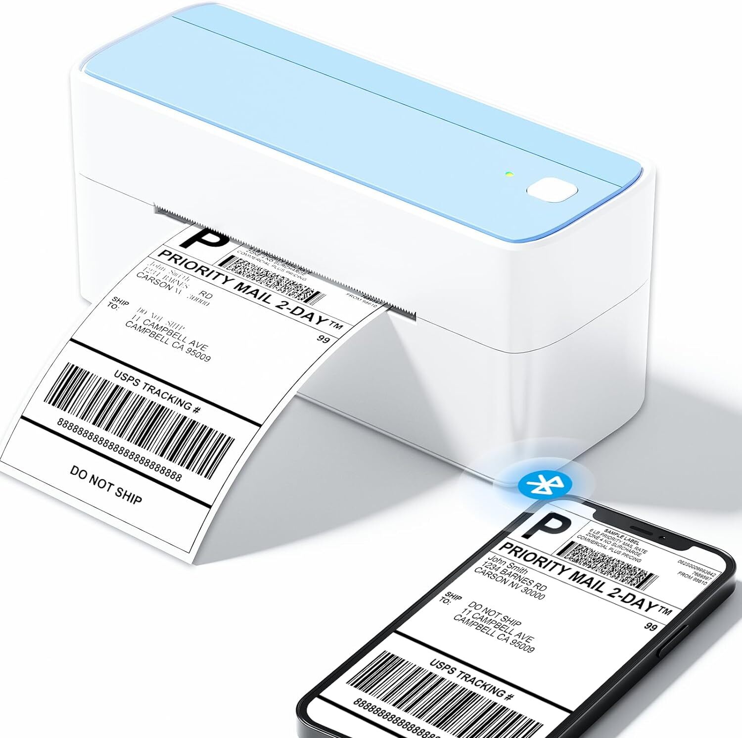 Bluetooth Thermal Label Shipping Printer 241BT Wireless Address Label Maker LOT