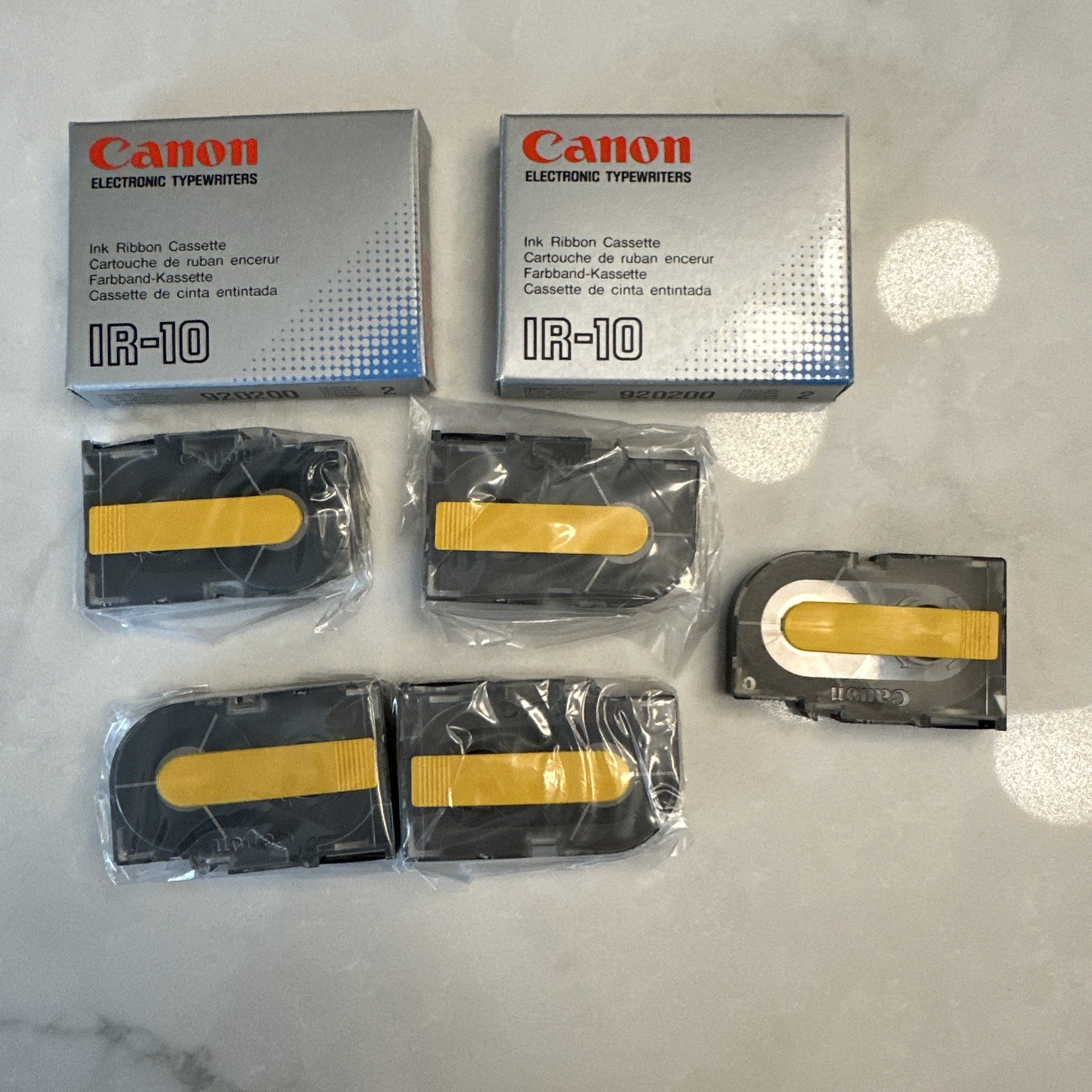 Canon IR-10 Ink Ribbon Cartridge 920200 Electronic Typewriter  Qty. 5 Cassettes 