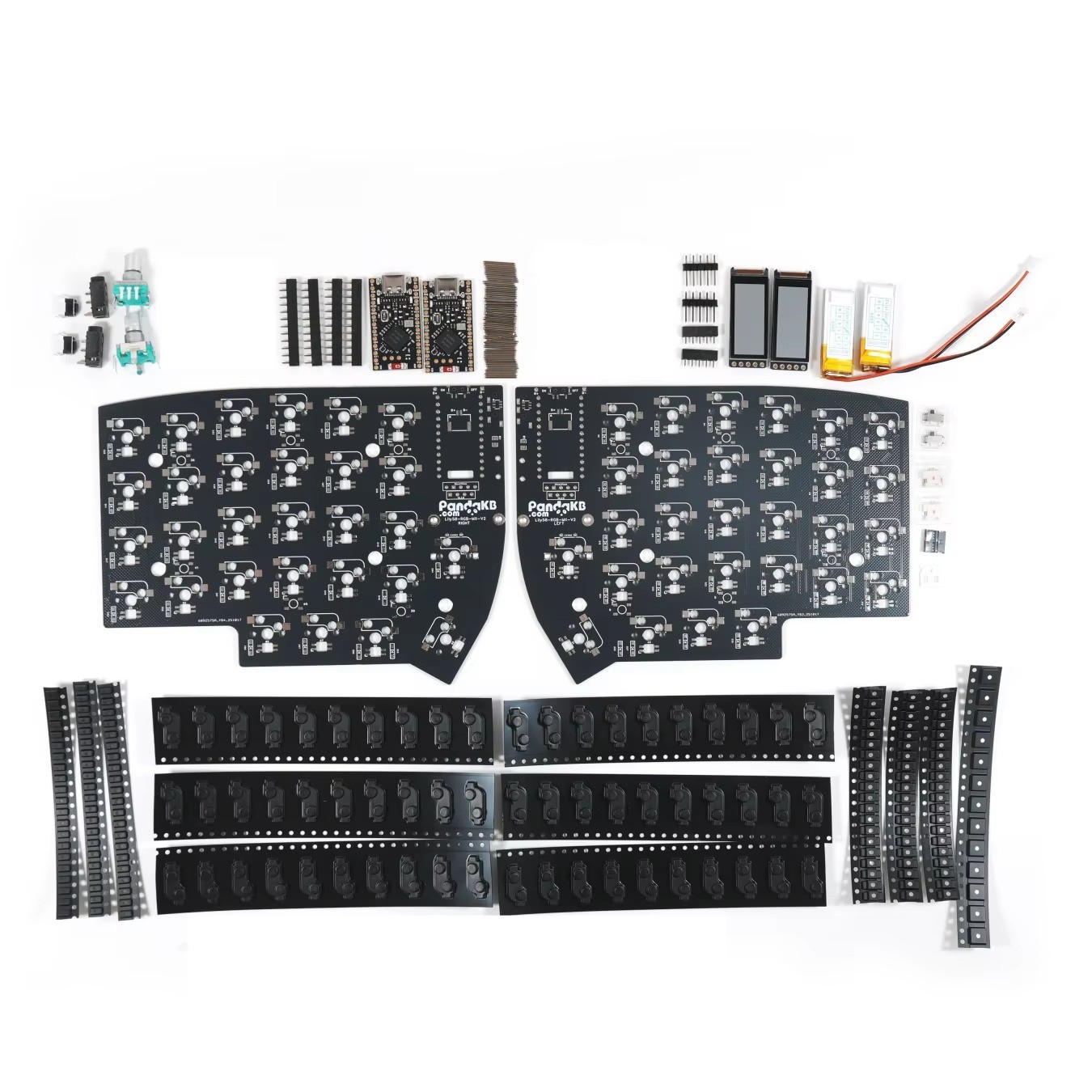 Lily58 Pro Split Keyboard PCB 58-Key Hot-Swap RGB DIY Kit or Bare Board