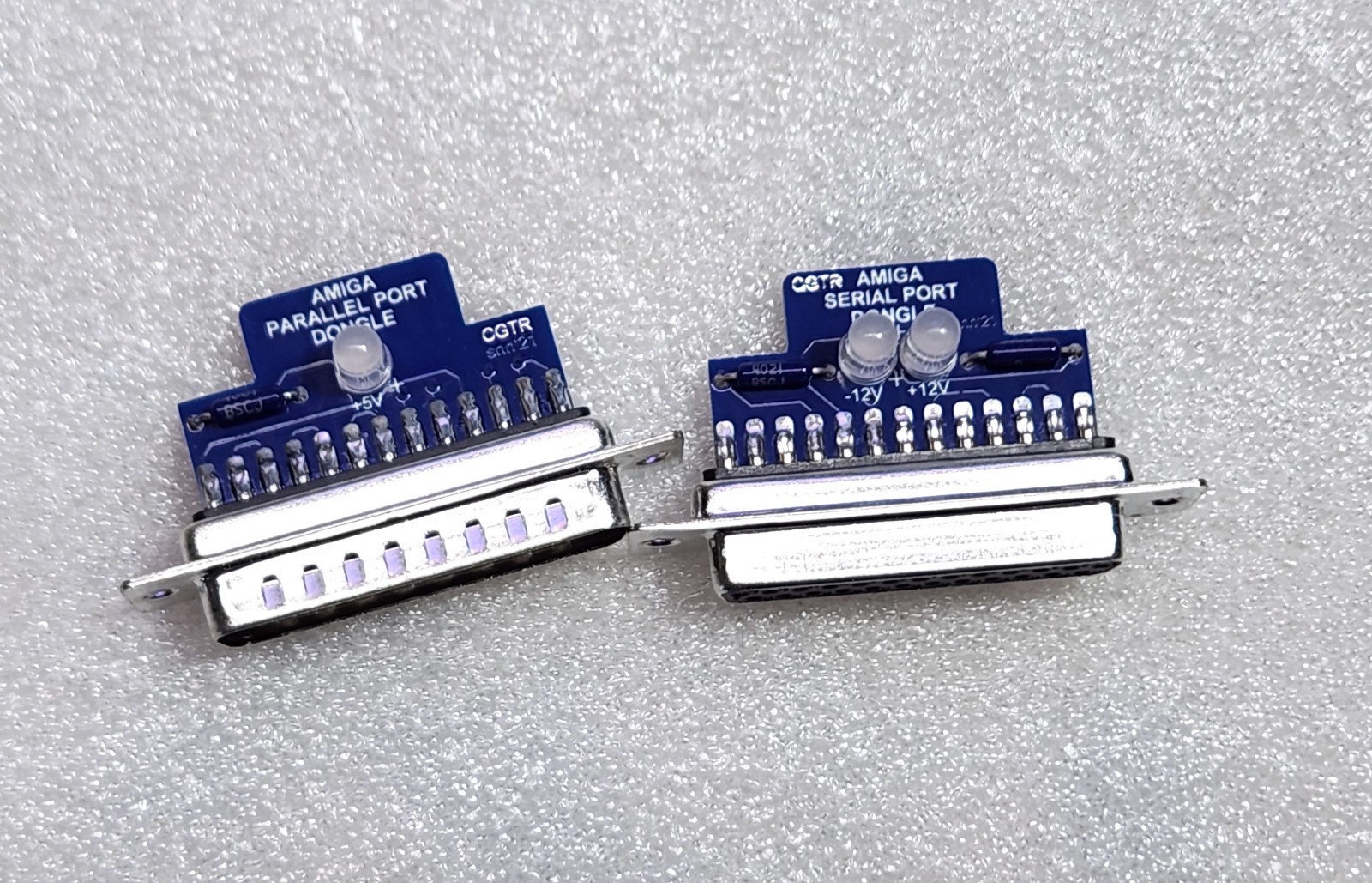 Parallel & Serial Dongles For Commodore Amiga Test Kit by Keir Fraser