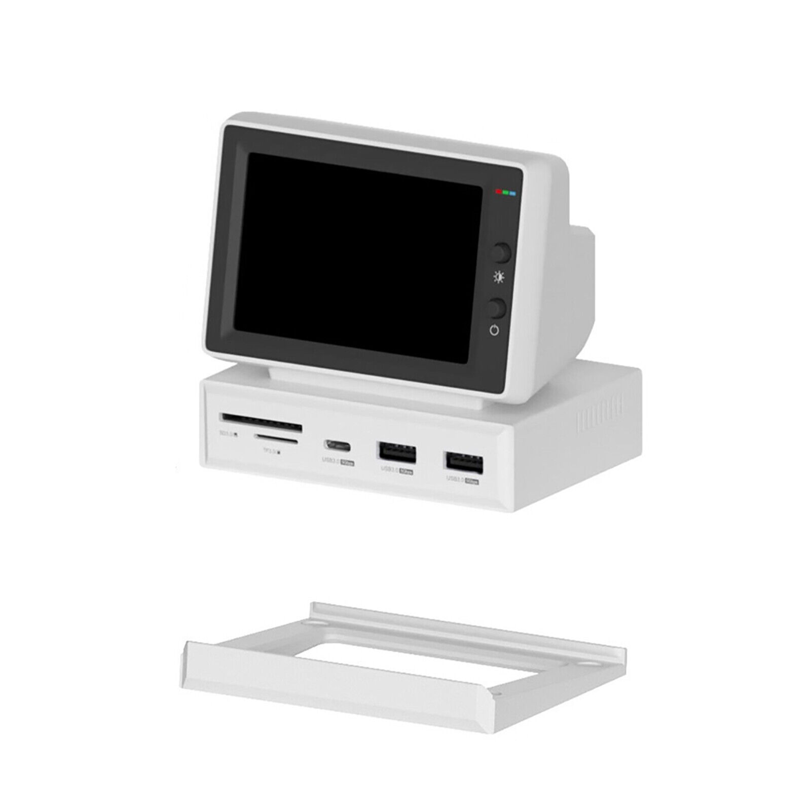 Mini Computer Secondary Screen LCD Display Monitor With Real Time Videos Play