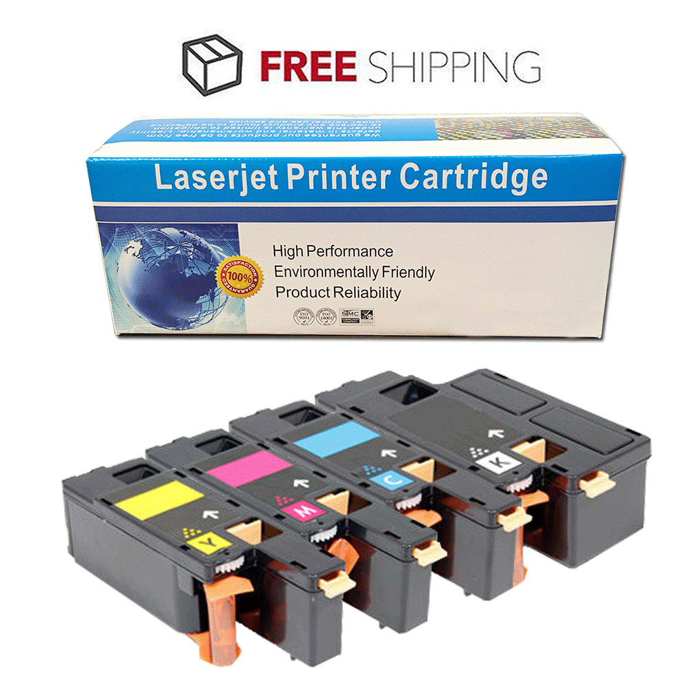 4PK Compatible Dell 1250 Toner Set for C1760NW C1765NF 1350CNW