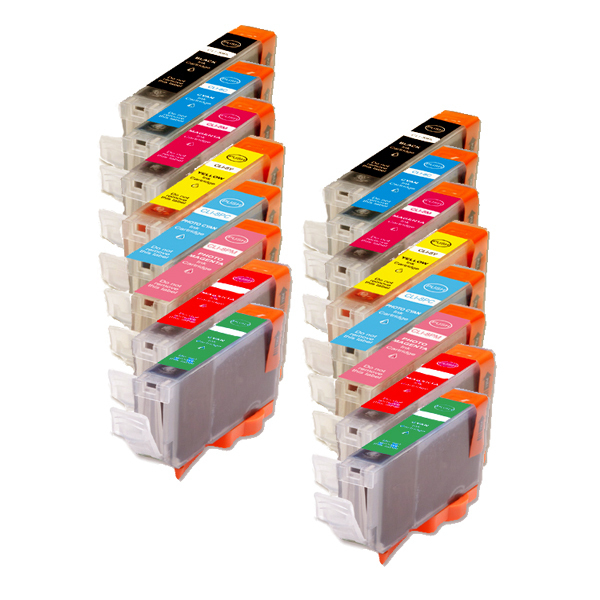 16 PK Replacement Ink Set Red & Green for Canon CLI-8 Pixma Pro9000 Mark II