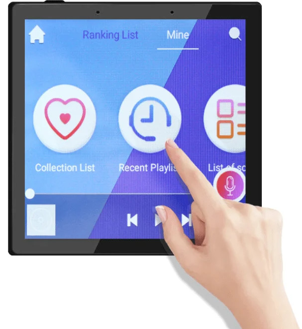 4-inch Android smart home automation control panel POE, flush wall mounted touch