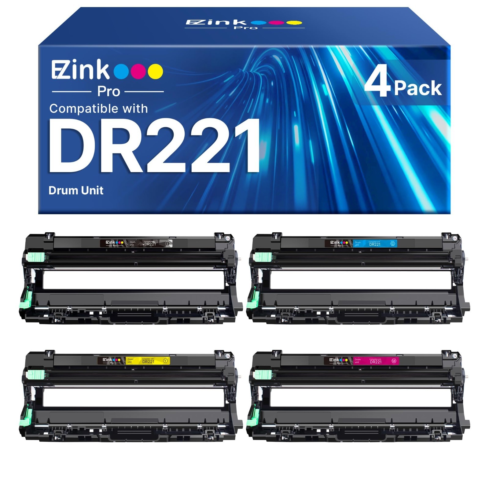E-Z Ink Pro DR221 Compatible Replacement for Brother HL-3140CW MFC9130CW | DR221