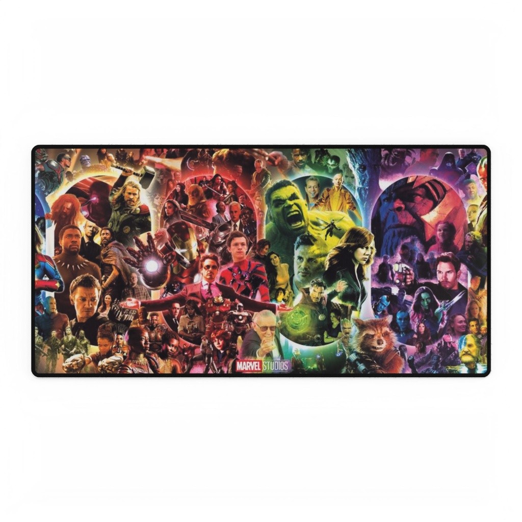 Avengers Infinity Saga Characters Collage Movie Poster Mouse Pad Desk Mats