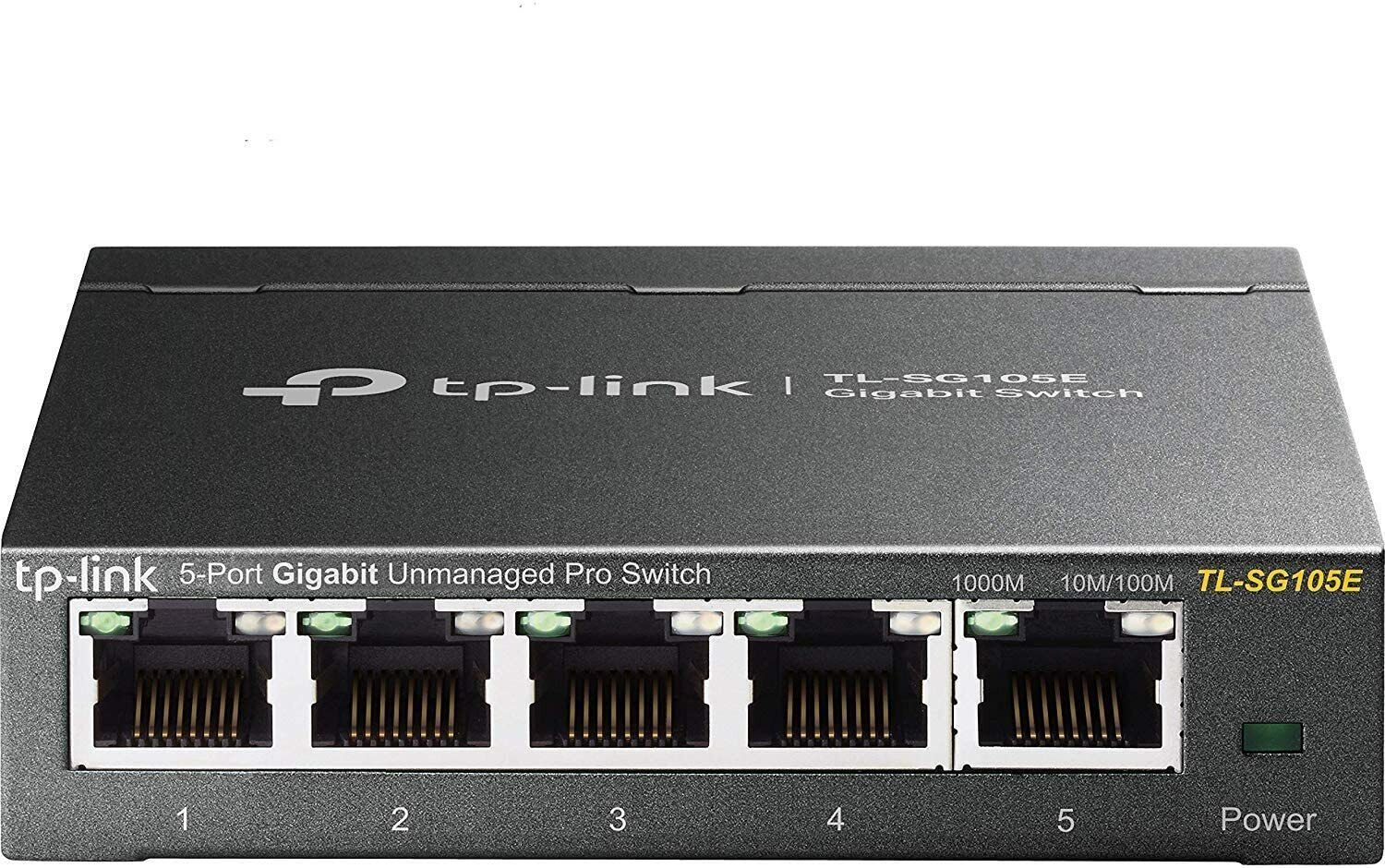 TP-Link TL-SG105E 5-Port Gigabit Easy Smart Switch Fanless QoS VLAN IGMPv3