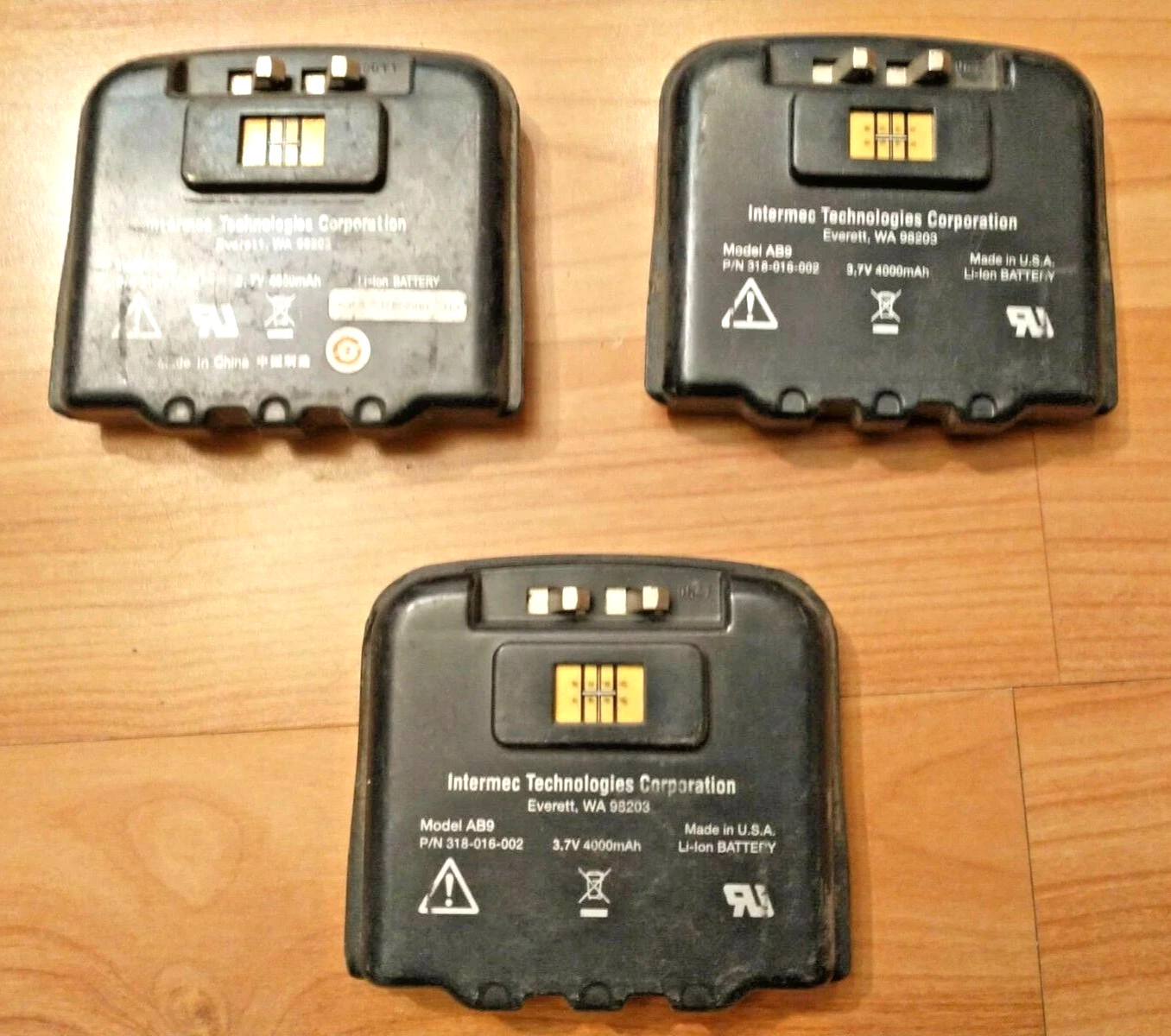 *100% UNTESTED* LOT OF 3x INTERMEC / HONEYWELL AB9 BATTERY FOR CN3 CN3E CN4 CN4E