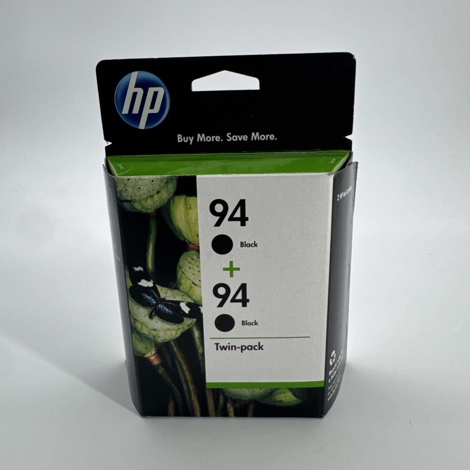 2-Pack GENUINE NEW HP 94 (C9350FN) Black Ink Cartridge NEW IN BOX OEM