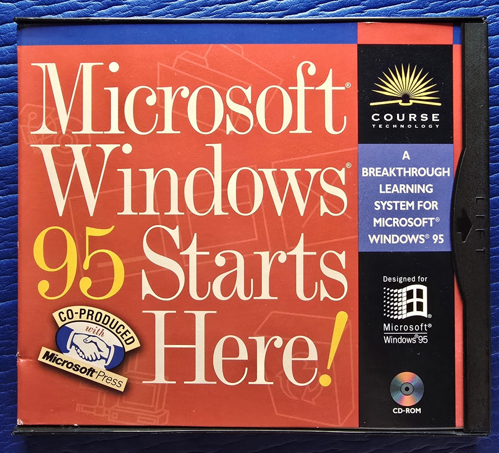  Microsoft Windows 95 Starts Here - vintage CD-ROM educational software
