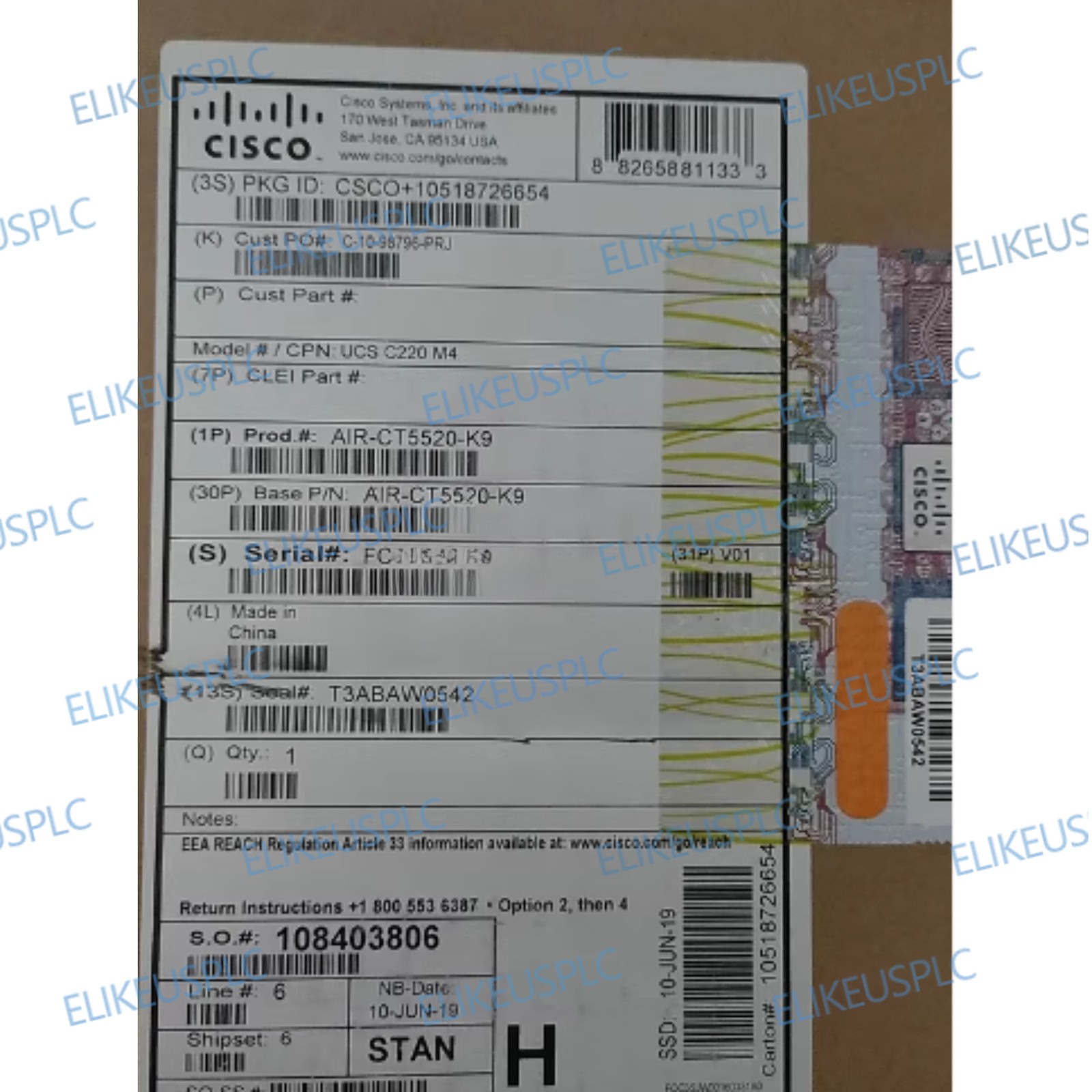  Cisco AIR-CT5520-K9 5520 Wireless Network Controller Brand New Spot Goods