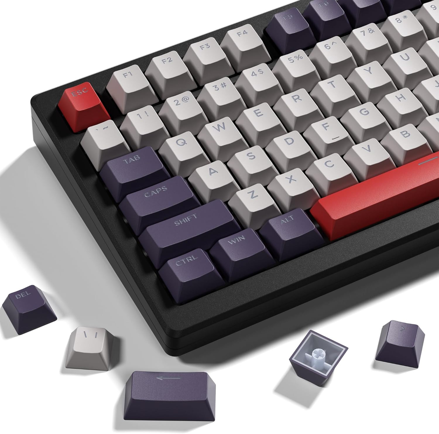 XVX Shine through Keycaps -133 Keys Cherry Profile Double Shot PBT Keycaps