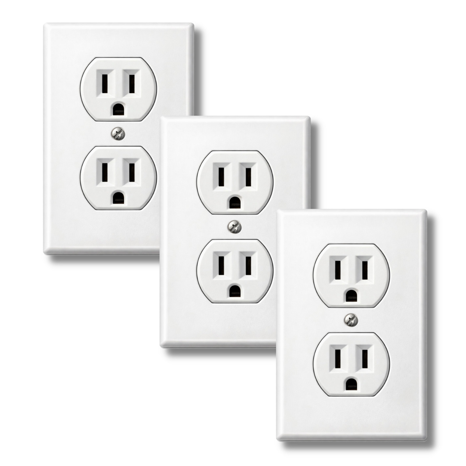 Fake Electrical Outlet, Funny Prank Sticker Set Real Size Wall Plug Decal 3 Pack