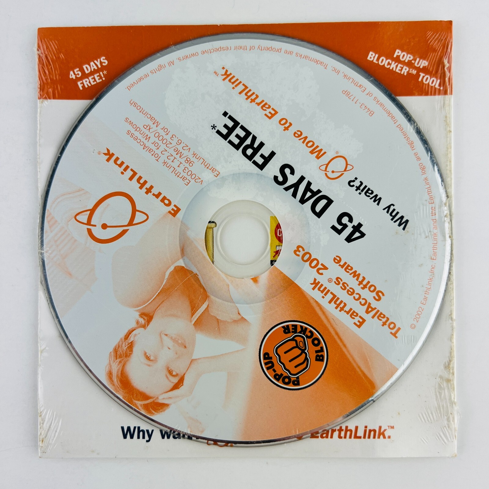 Earthlink Total Access Vintage Software 2003 Mailer Windows PC/Mac New Sealed