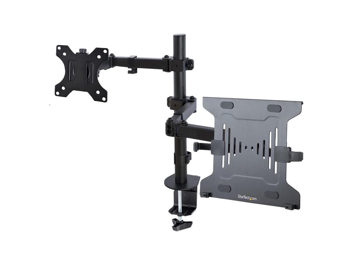 StarTech-New-A2-LAPTOP-DESK-MOUNT _ STARTECH THIS BLACK MONITOR AND LA