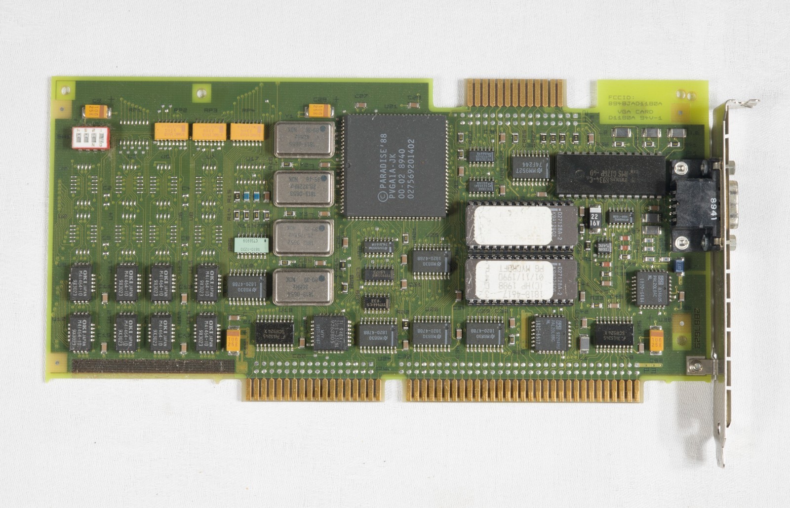 HP Vectra Paradise VGA card 16 bit ISA tested ISAE18