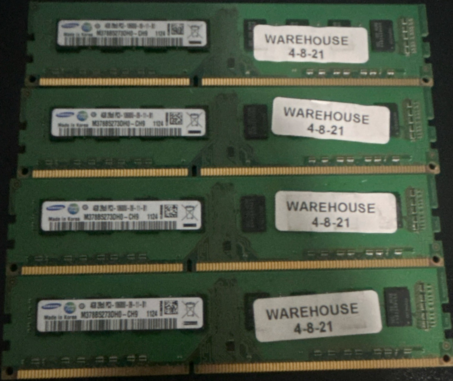 Samsung 16GB (4x4GB) DDR3 PC3-10600 DIMM RAM M378B5273DH0-CH9