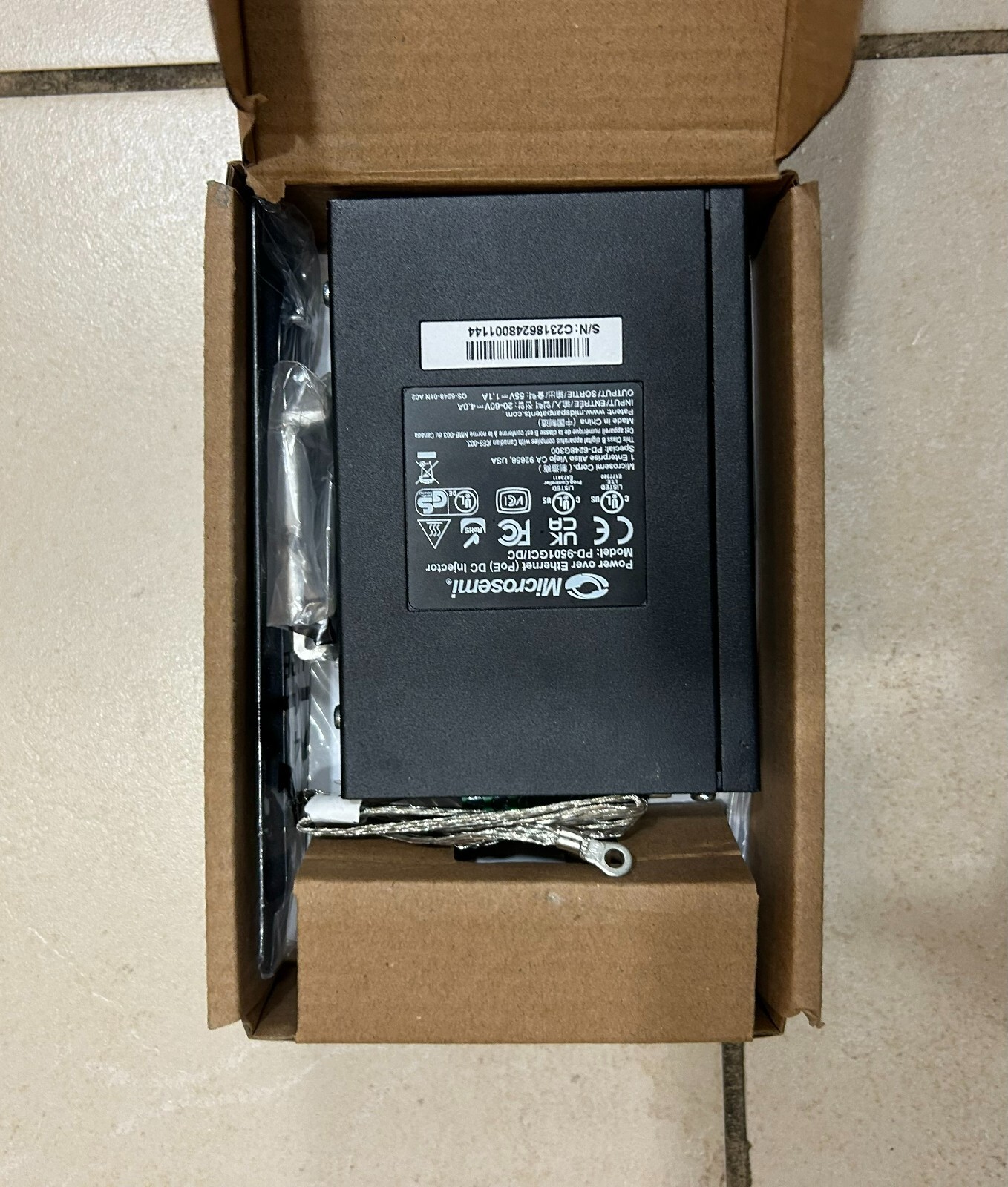 Microsemi PD-9501GCI/DC (1 port, 60W, IEEE)
