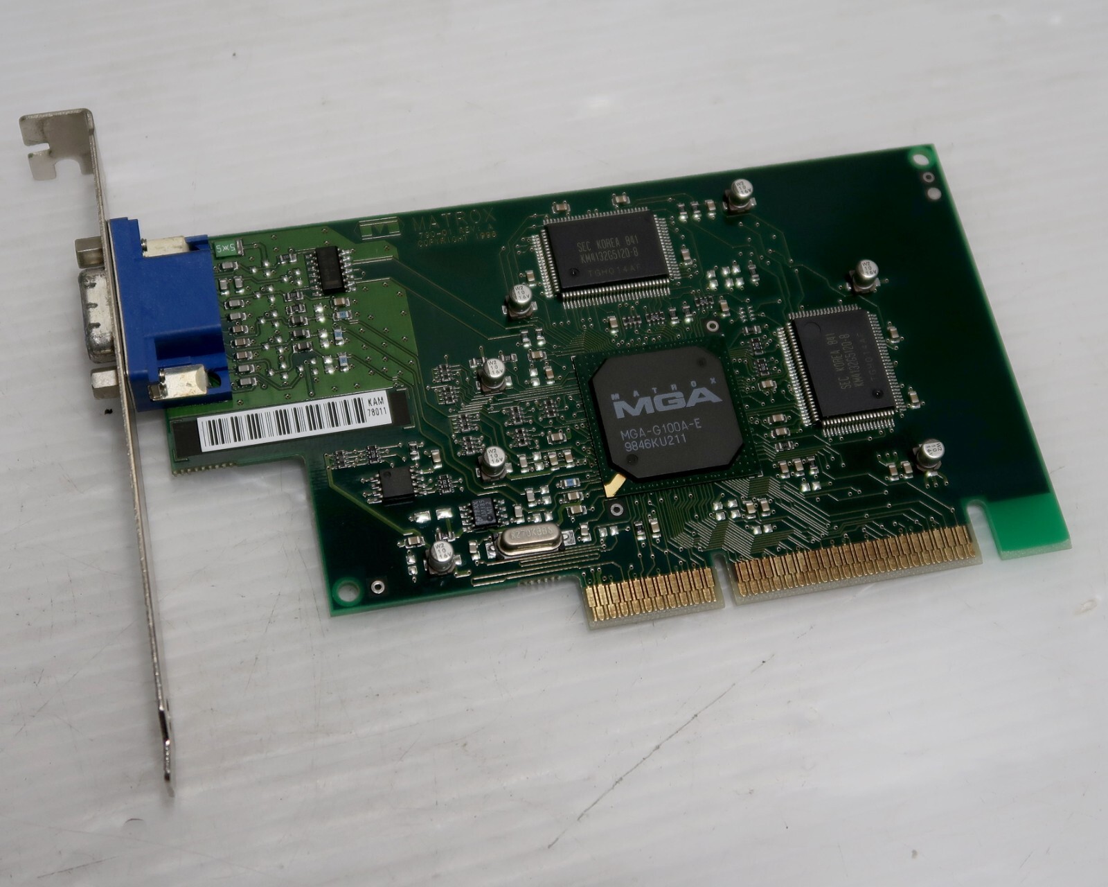 Matrox MGA-G100A-E, 4MB, AGP 2x, G100A/4/OEM - WORKING VIDEO CARD