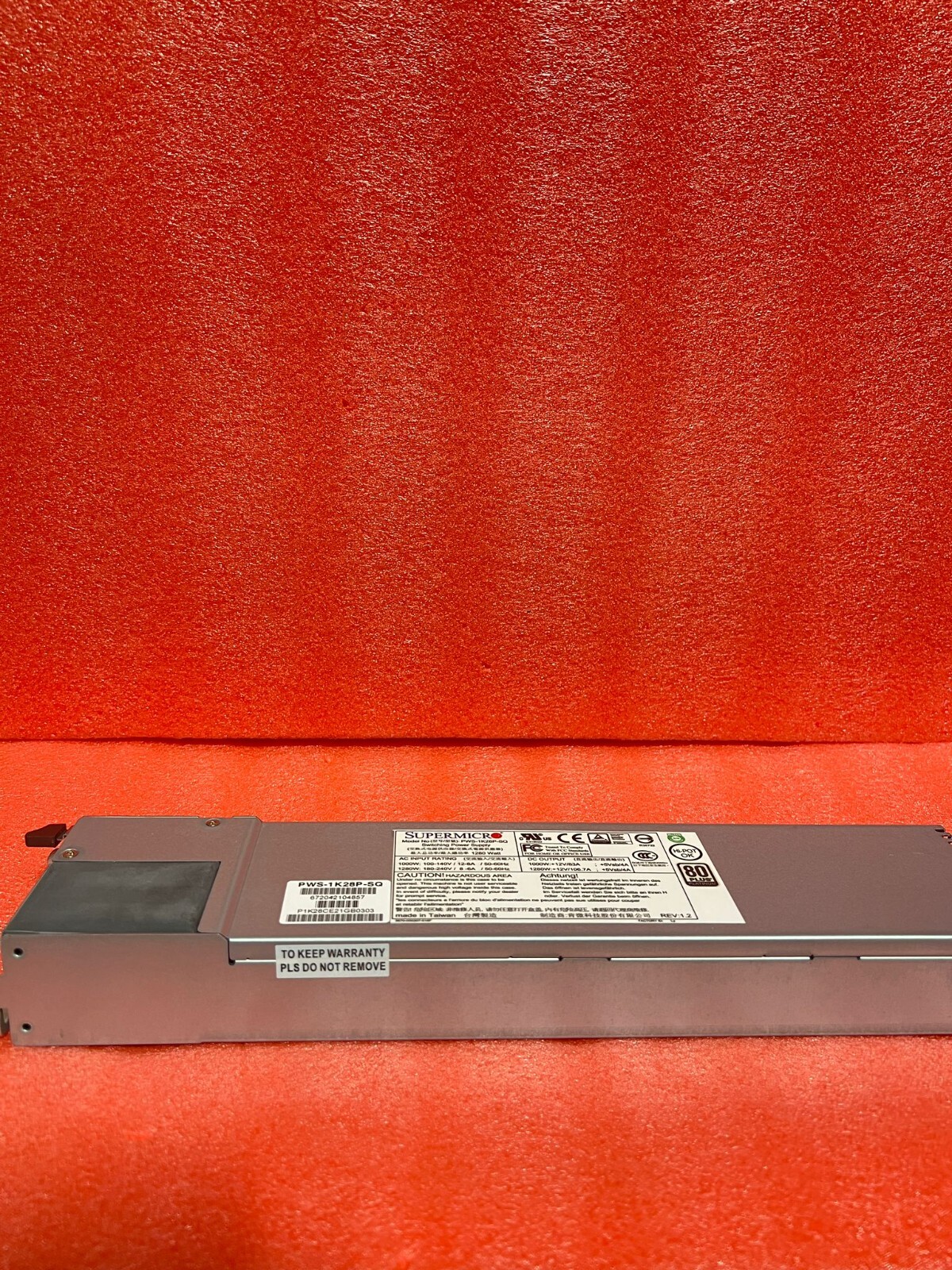Supermicro PWS-1K28P-SQ 1280W 1U Redundant Power Supply