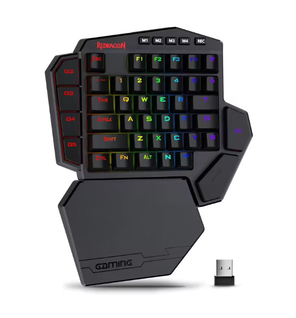 Redragon K585 PRO Wireless Hot Swappable One Handed Mechanical Gaming Keyboard