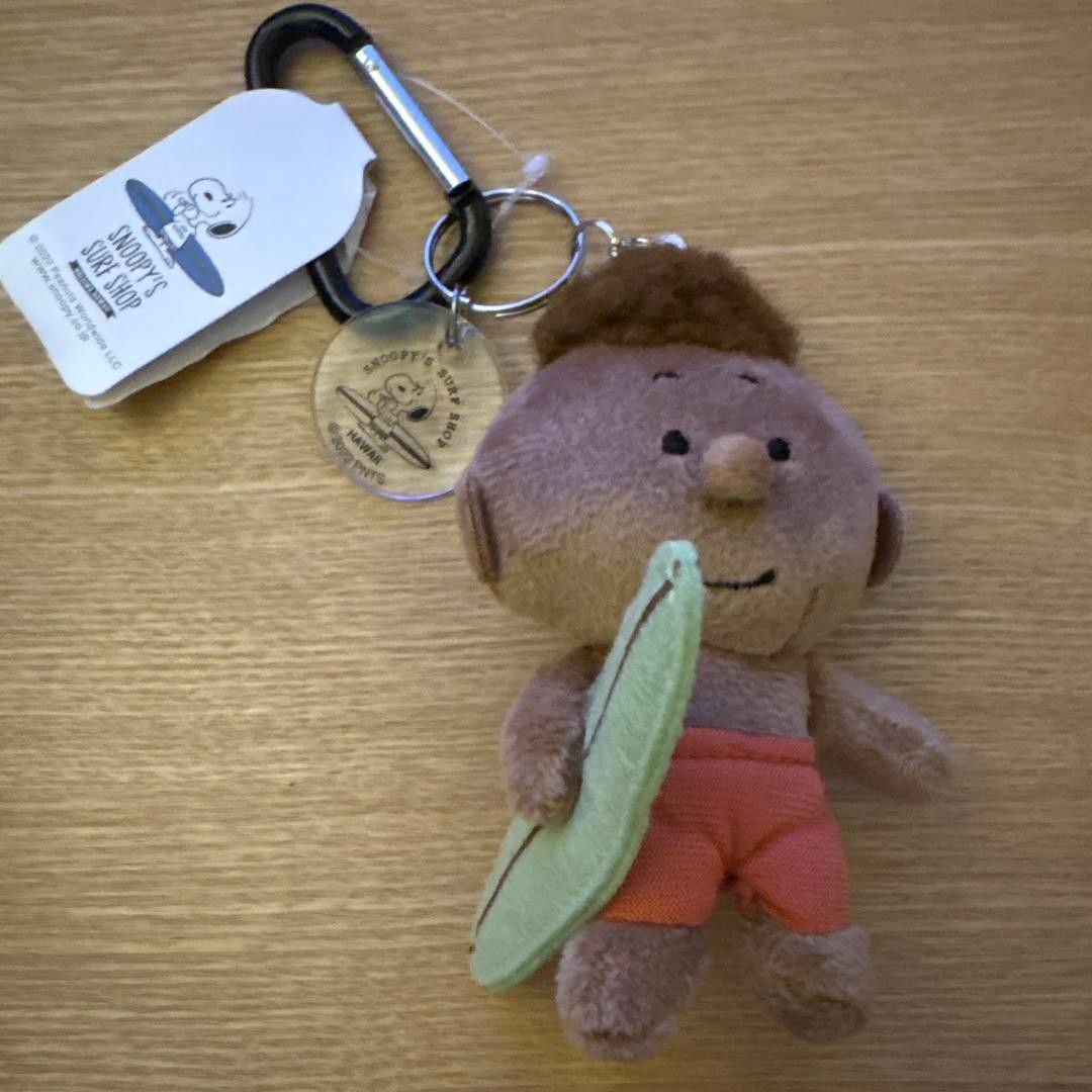 Snoopy Surf Shop Franklin Hawaiian Limited Edition Plush Keychain