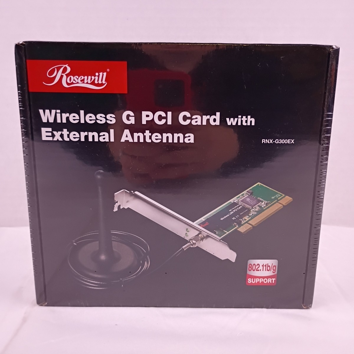 Rosewill Wireless G PCI Card with External Antenna RNX-G300EX New and Sealed