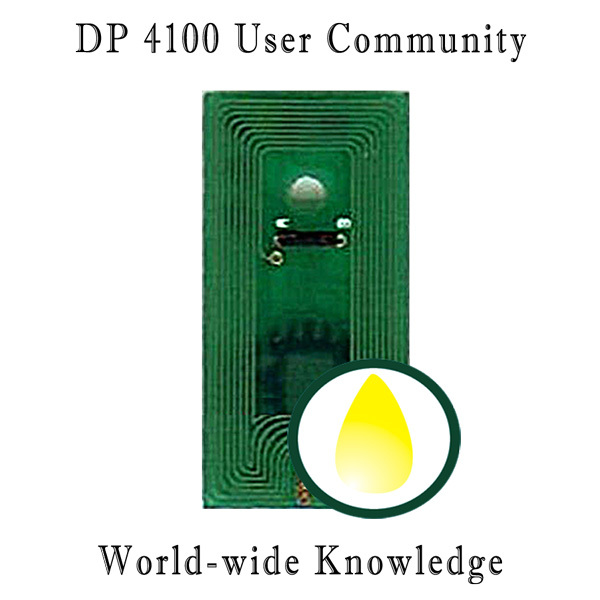 Ink Refill Chips (4 Chips - Yellow - 53603 Compatible) for Primera 4100 series