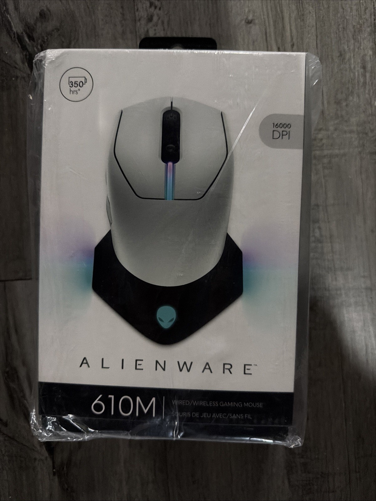 Alienware Wired/Wireless Gaming Mouse AW610M - 16000 DPI Lunar Light - NEW