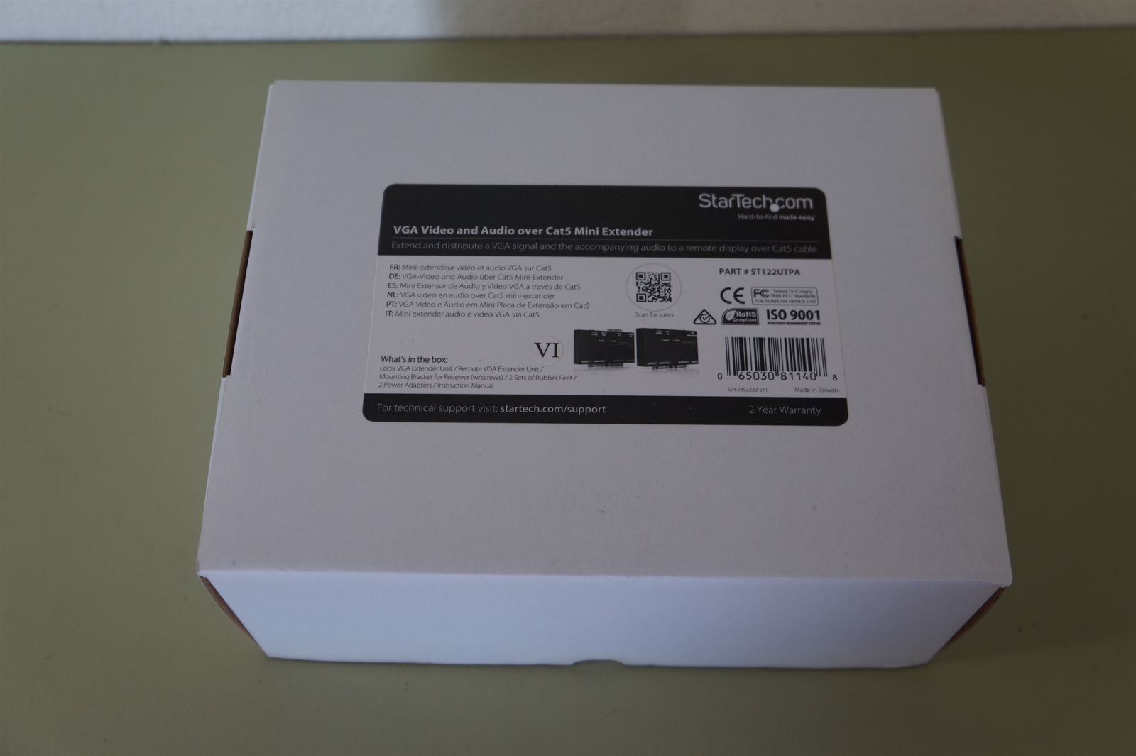 Startech ST122UTPA VGA Video and Audio over Cat5 Mini Extender -New Set and Kit