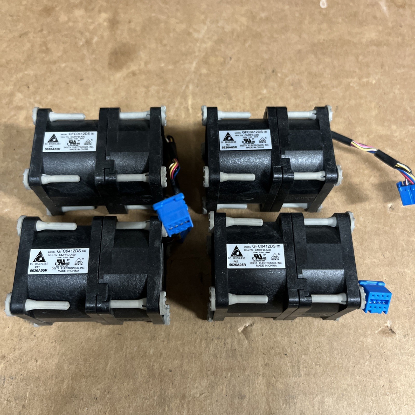 LOT Of (4) Dell PowerEdge R320 R420 Server 40mm CPU Cooler Blower Fan HR6C0