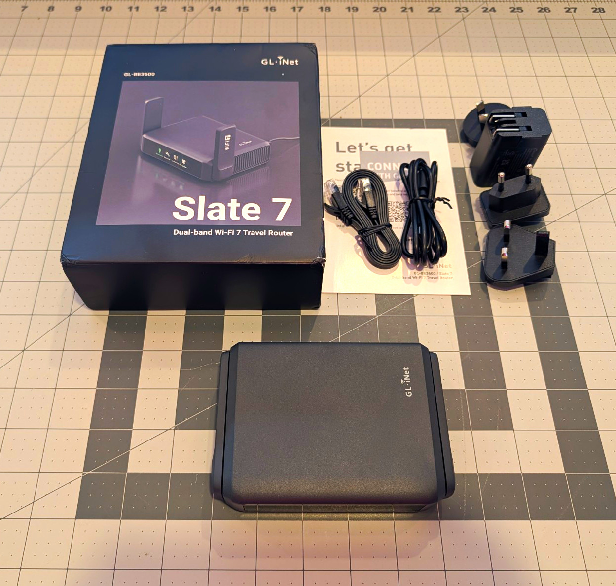 GL.iNet GL-BE3600 Slate 7 Wi-Fi 7 Dual-Band Router Black USB-C 3600Mbps