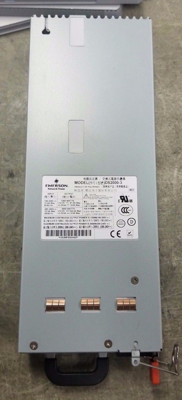 Emerson Artesyn Astec DS2000-3 1200W 200-240V Power Supply PS