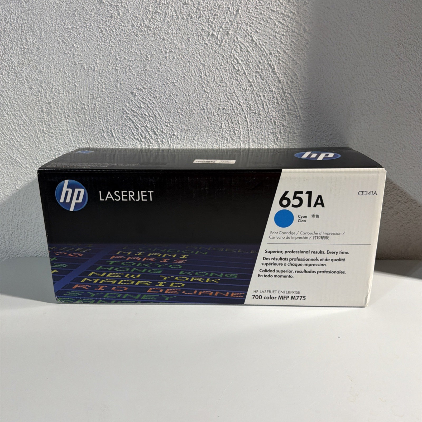 HP 651A CE341A Cyan Toner Cartridge 700 MFP M775 Genuine New Sealed Box