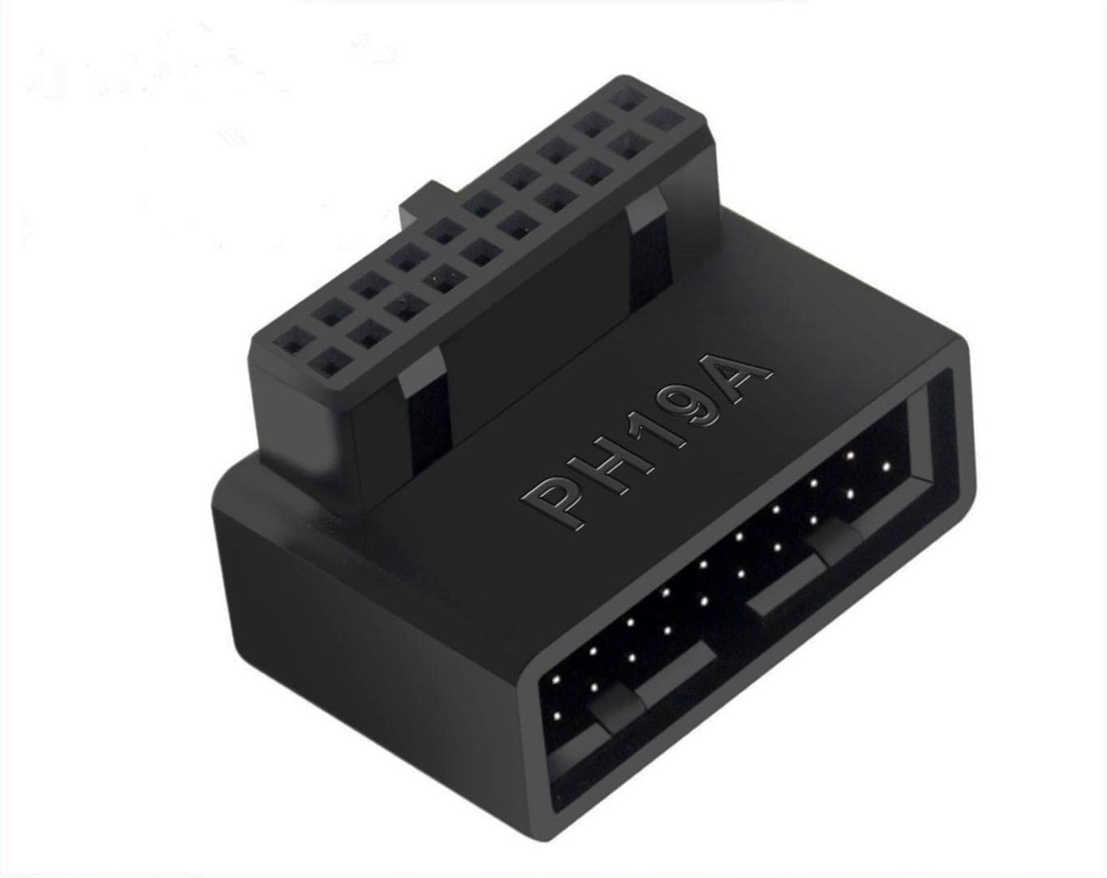USB3.0 90Degree Motherboard Adapter 19/20Pin Male to Female PH19A | USB 3.0 M...