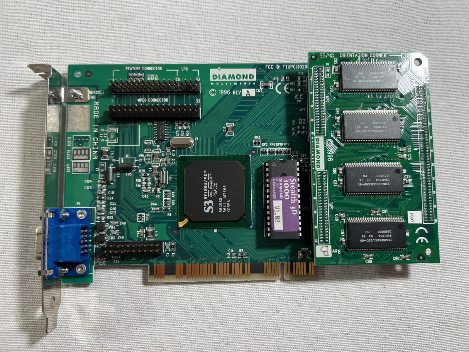 Diamond Stealth 3D 3000 PCI Video Card - S3 ViRGE/VX - 4MB VRAM
