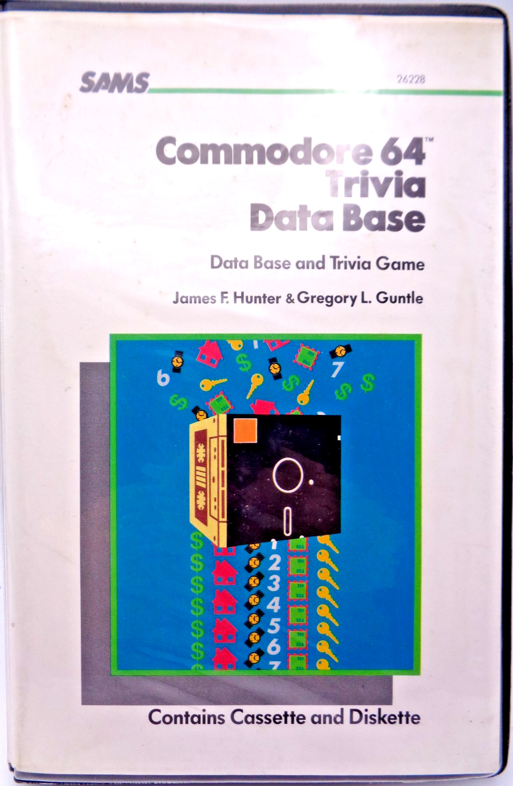 COMMODORE 64/128 -- TRIVIA DATA BASE (SAMS - DISK + TAPE)