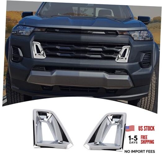 for Colorado Front Grill Vent Insert Cover Trim for Chevy Colorado 2024+ Silver