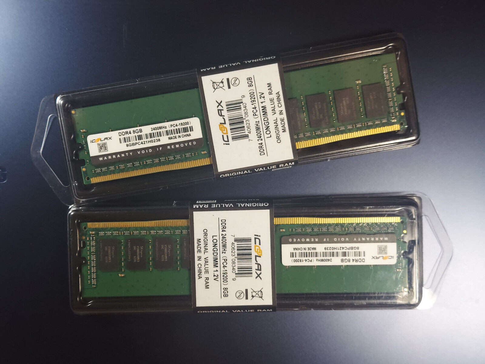 NEW icoolax 16GB kit 2x8GB DDR4 2400 mhz 1.2 volt Desktop RAM non-ECC unBuffered