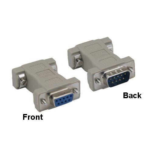 Kentek DB9 9Pin Male/Female Serial AT Null Modem Adapter DTE DCE Data transfer