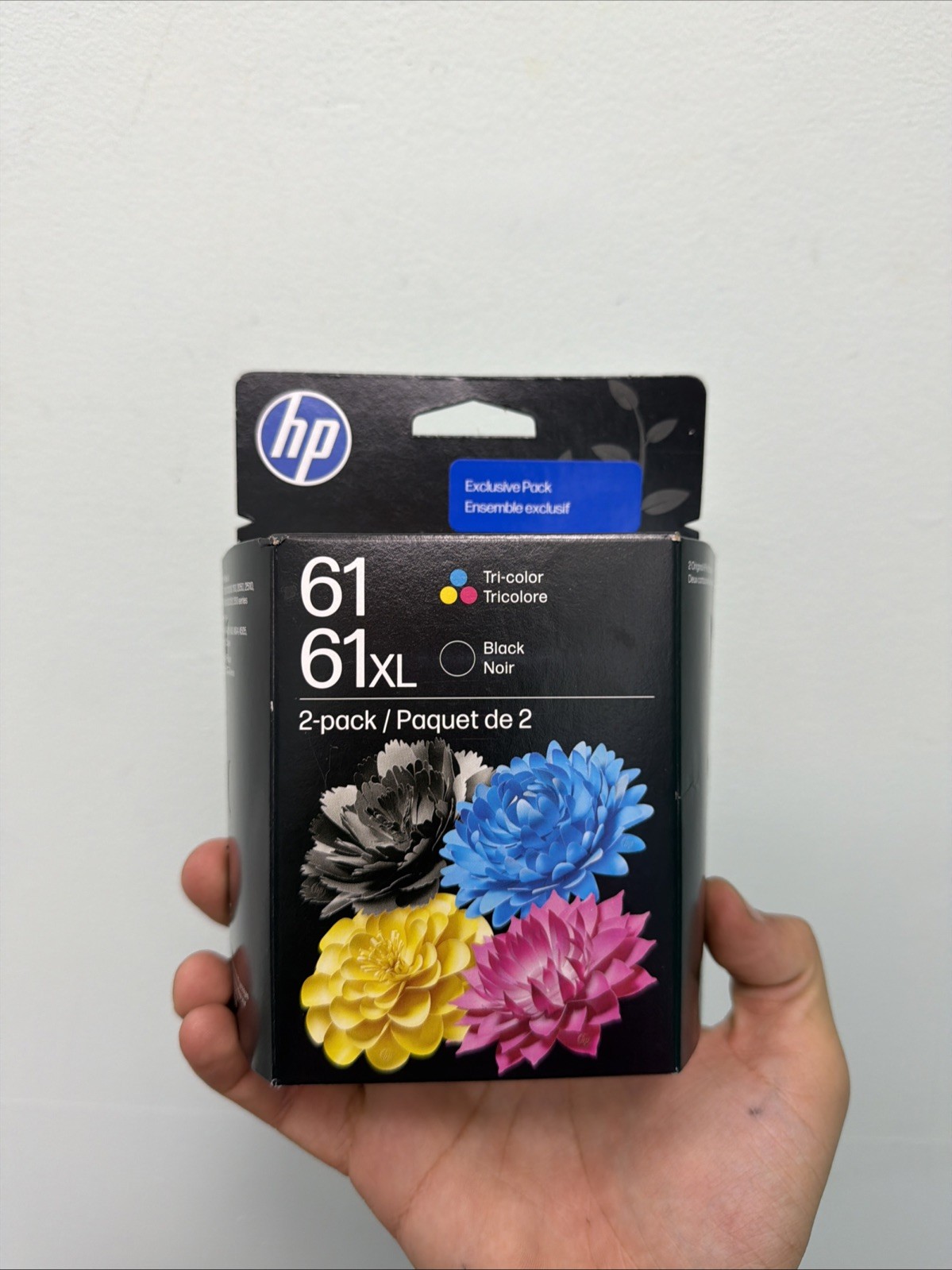 HP CZ138FN#RFD 61XL/61 Black & Tri-Color Ink Cartridges (2) Expiration Jan 2028