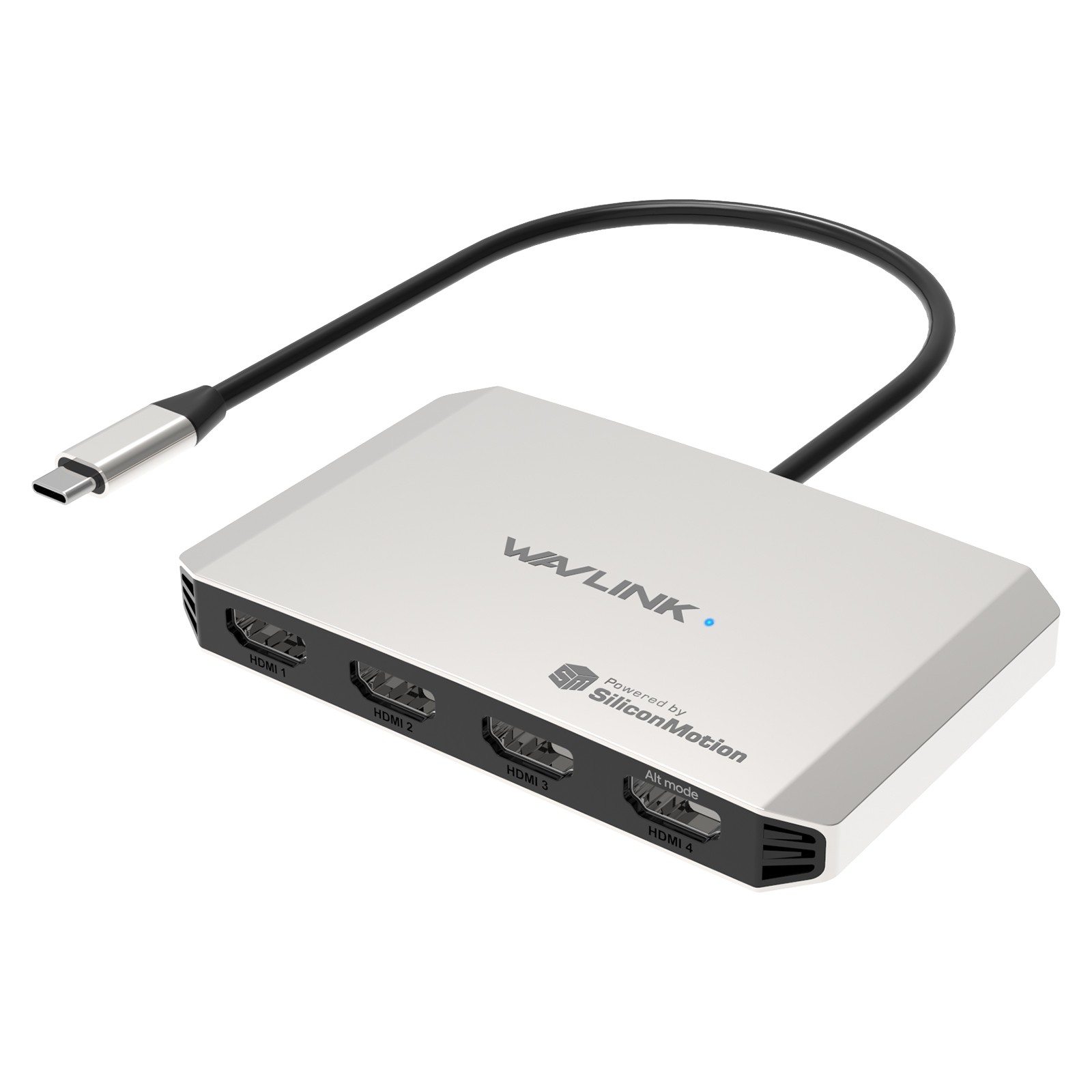 DisplayLink Docking Station Quad Display USB-C Hub 100W PD Thunderbolt 4 Dock