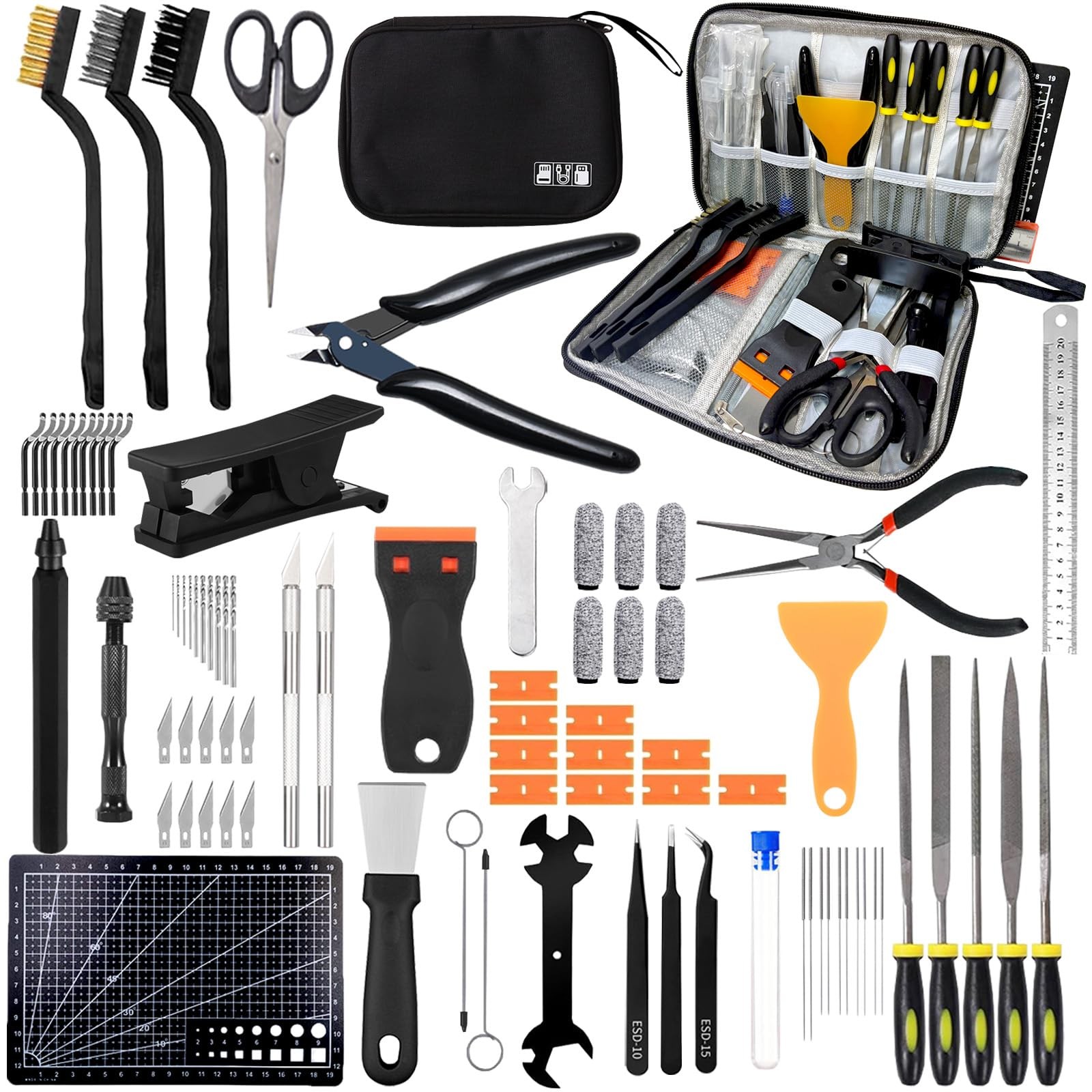 82Pcs 3D Printer Tool Kit w/Case for Bambu Lab, Creality, Anycubic,...