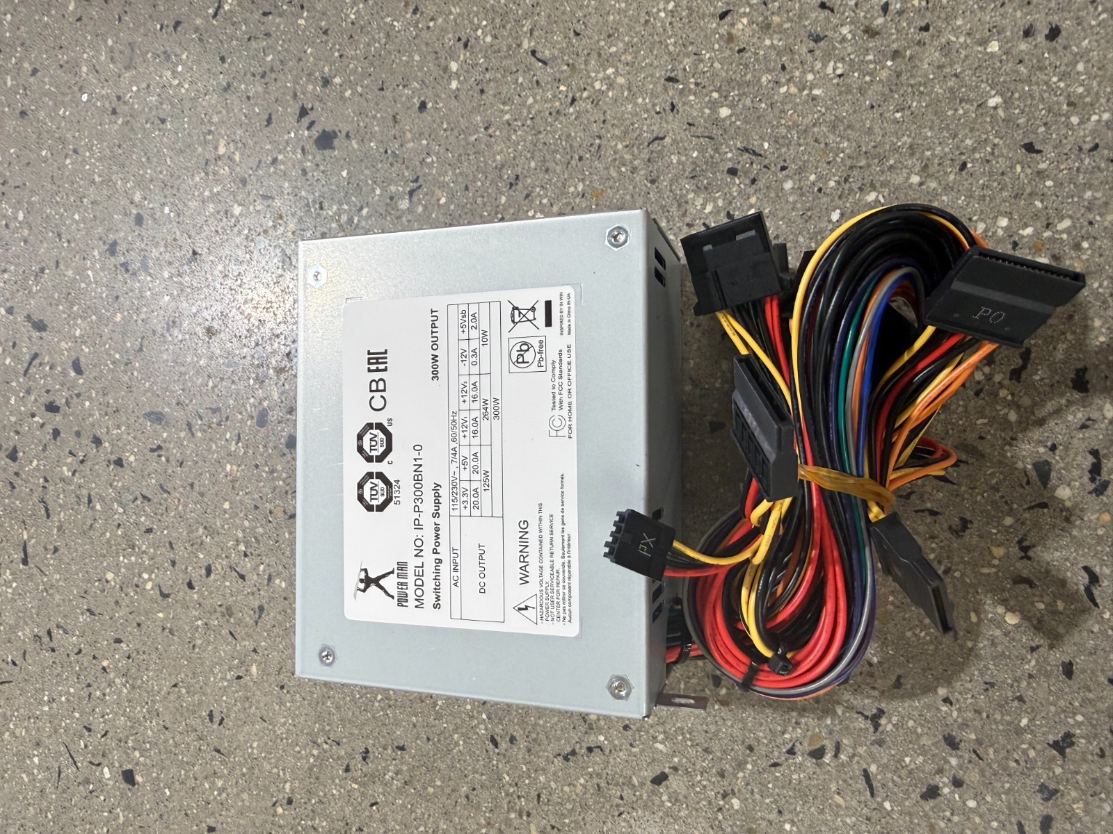 Power Man Small Form Factor ATX Power Supply 300W IP-P300BN1-0