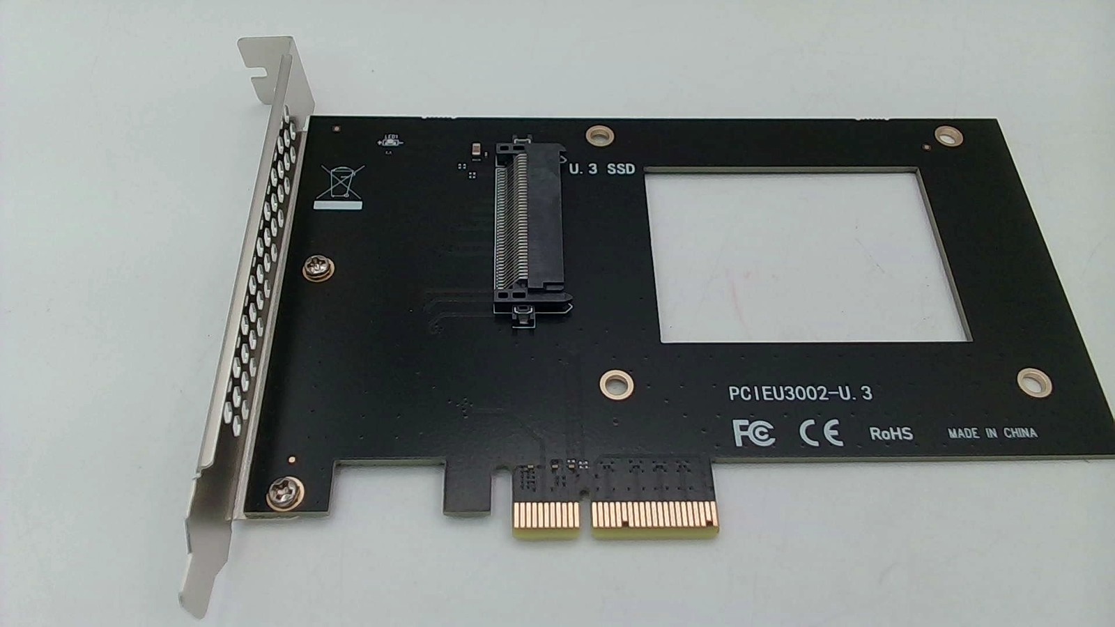 GLOTRENDS U.3 To PCIe 4.0 X4 Adapter For 2.5 Inch U.3 SSD, PCIe 4.0 X4 Full